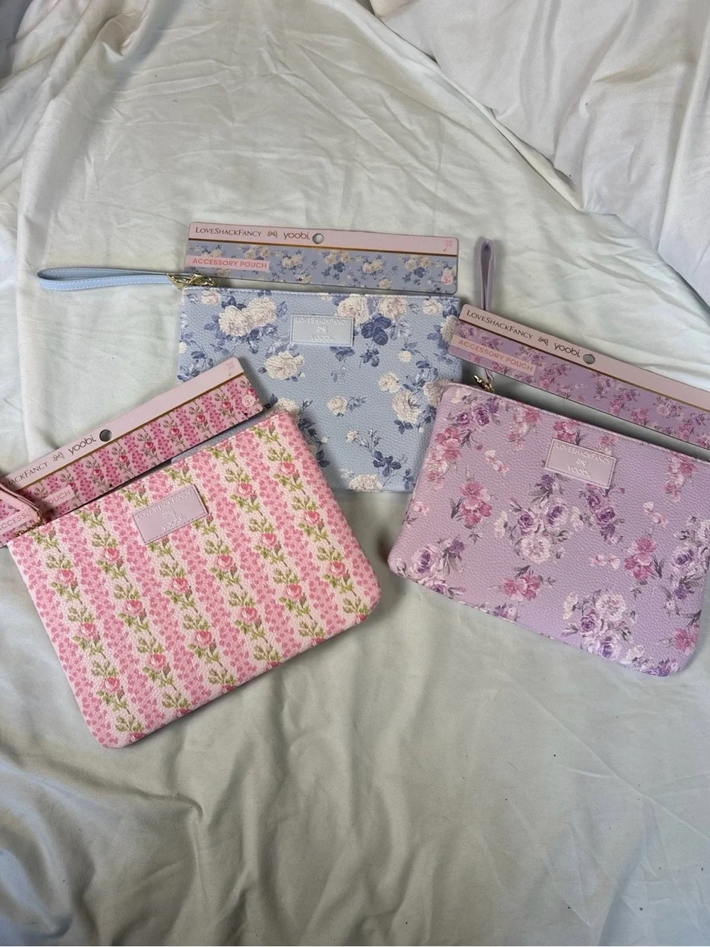 Loveshackfancy x target yoobi accessory pouch bundle